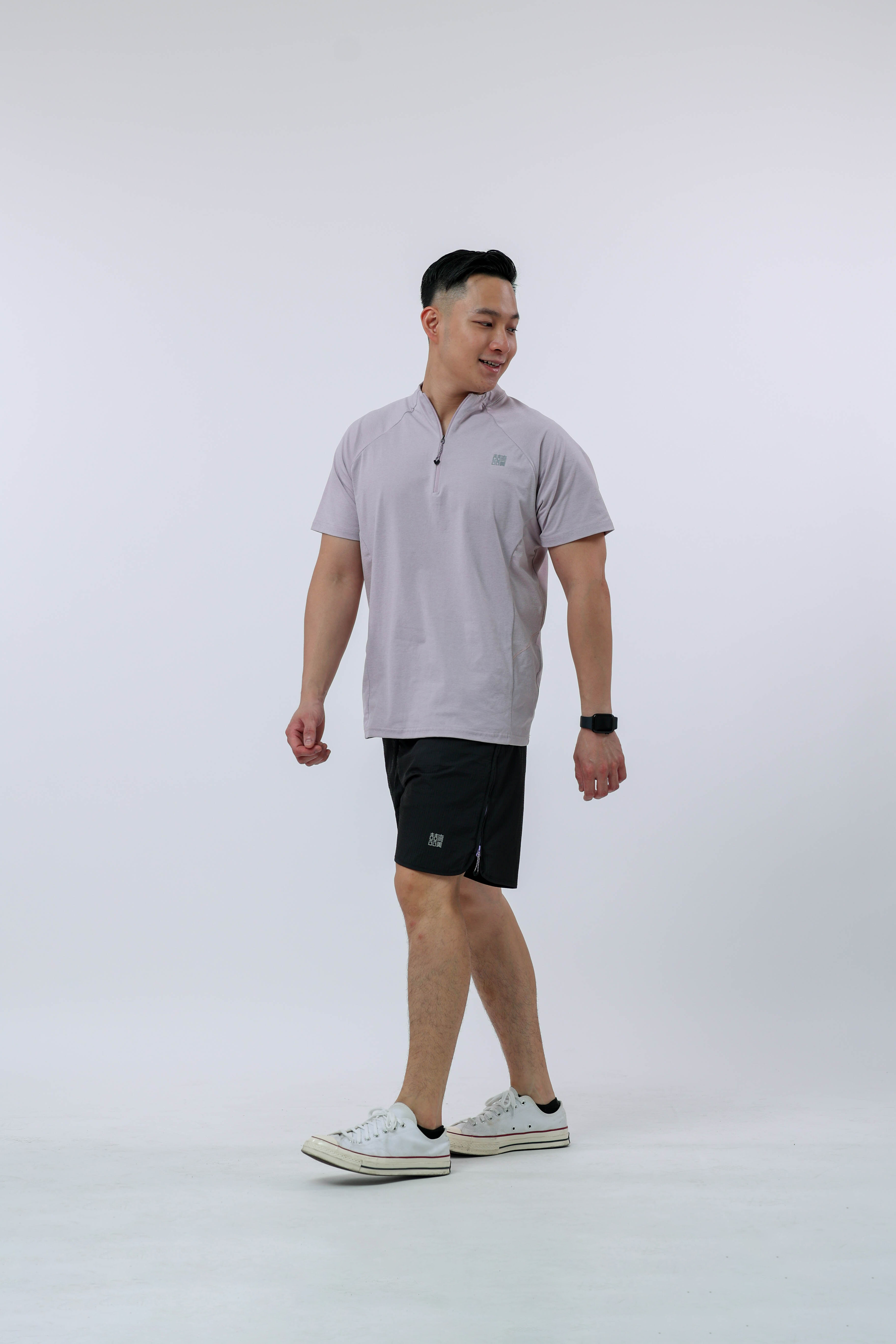 男士运动短袖(絮云粉)