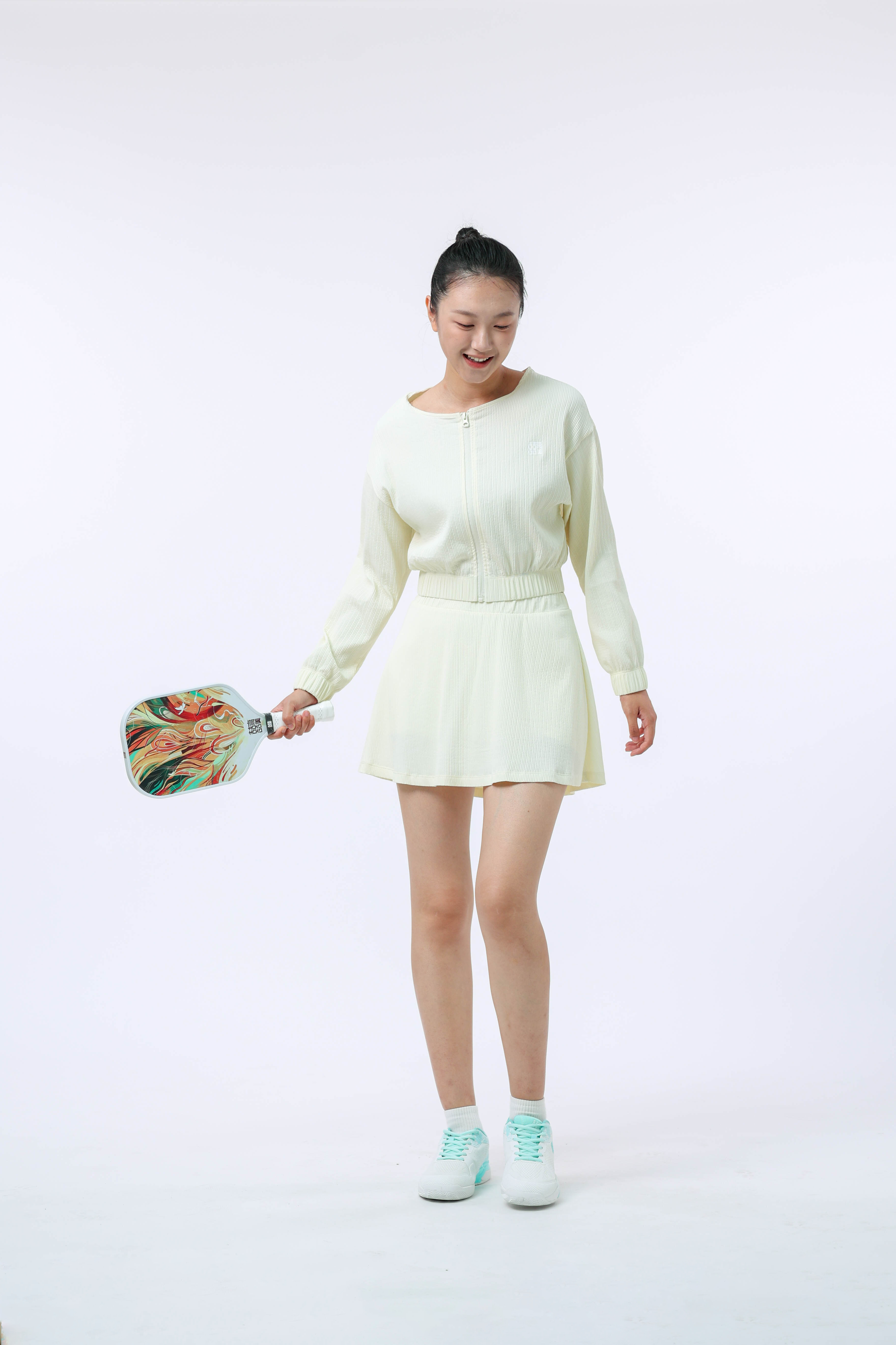 女士匹克球运动外套(舞动黄)
