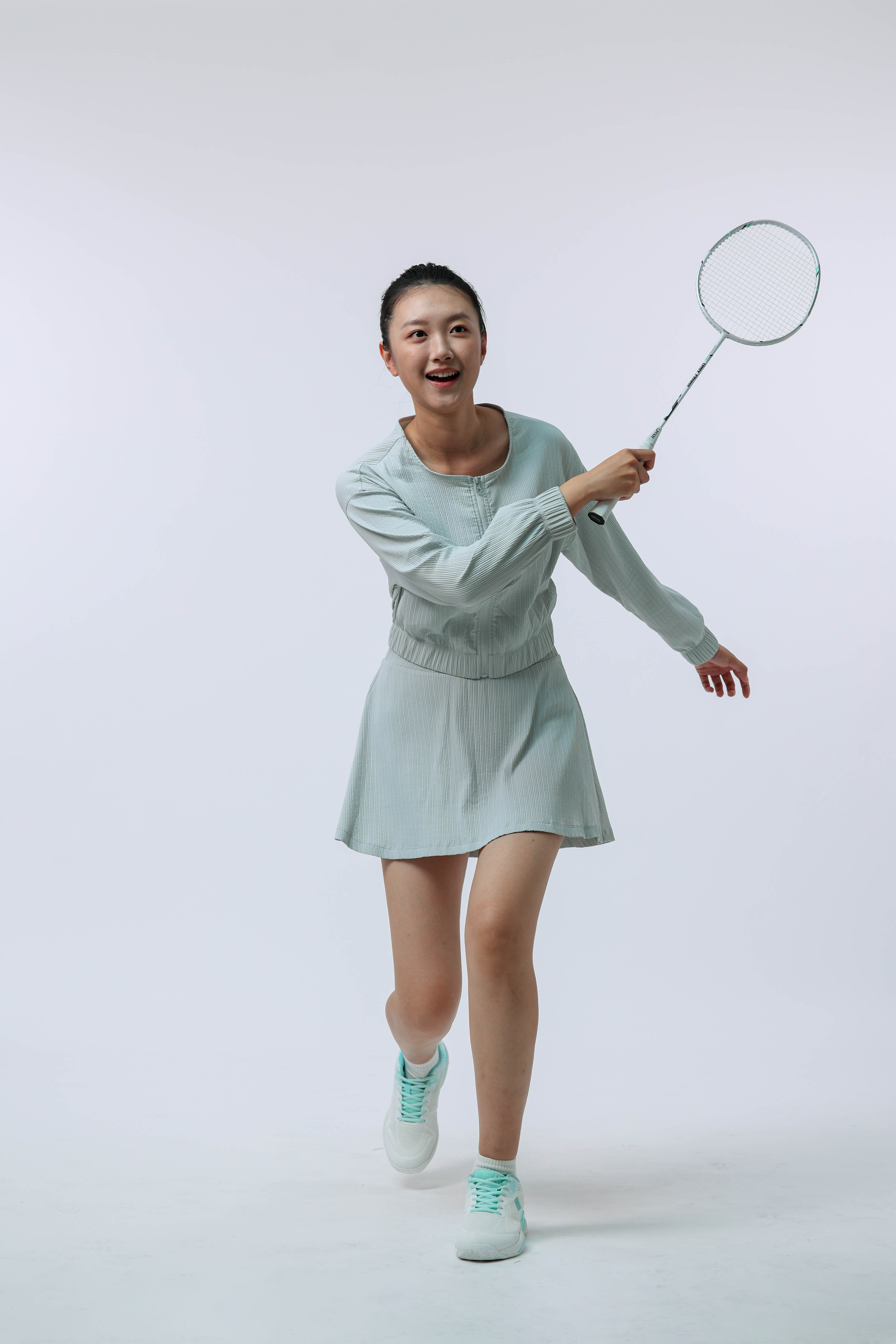 女士匹克球运动外套(蒸汽灰)