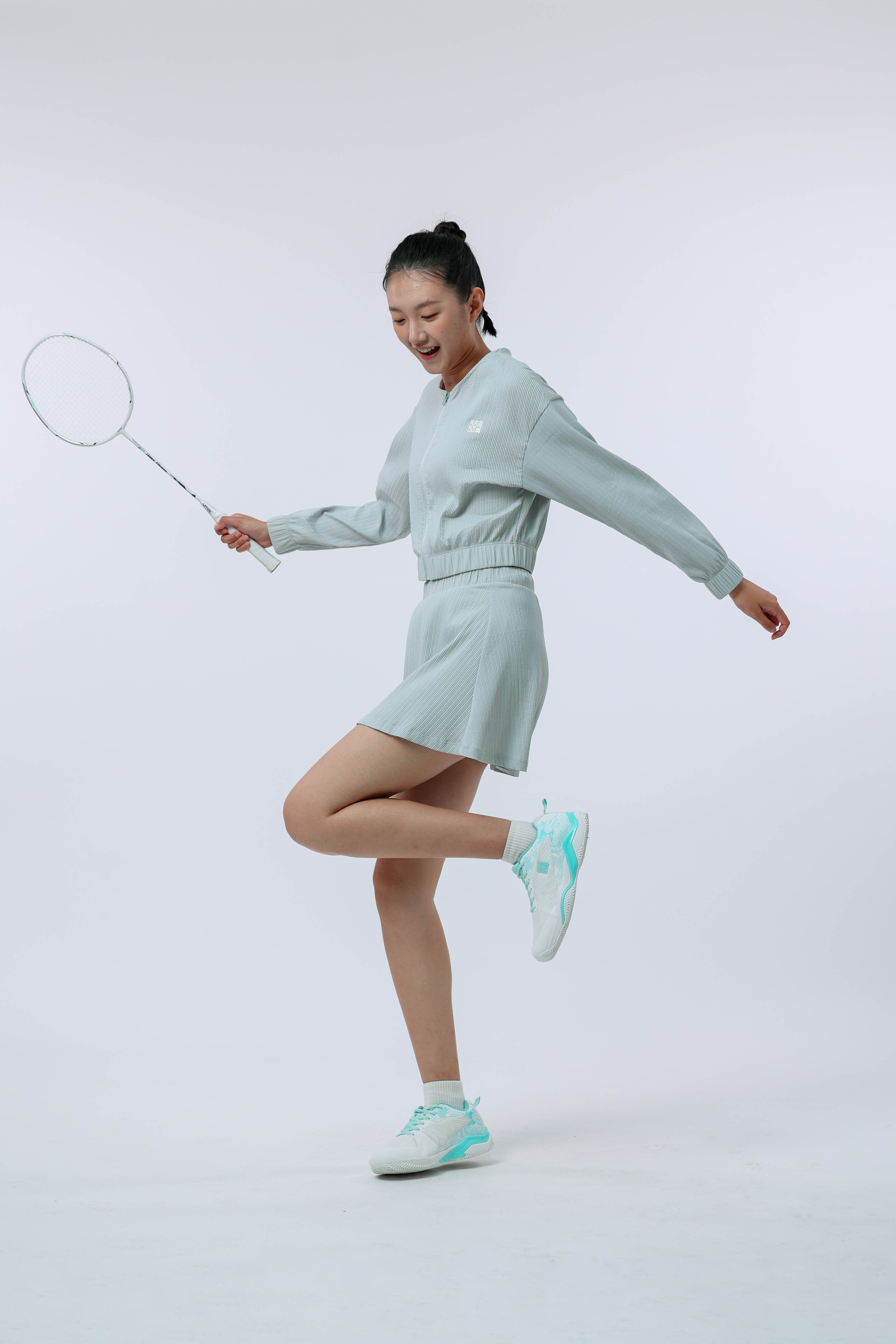 女士匹克球运动外套(蒸汽灰)