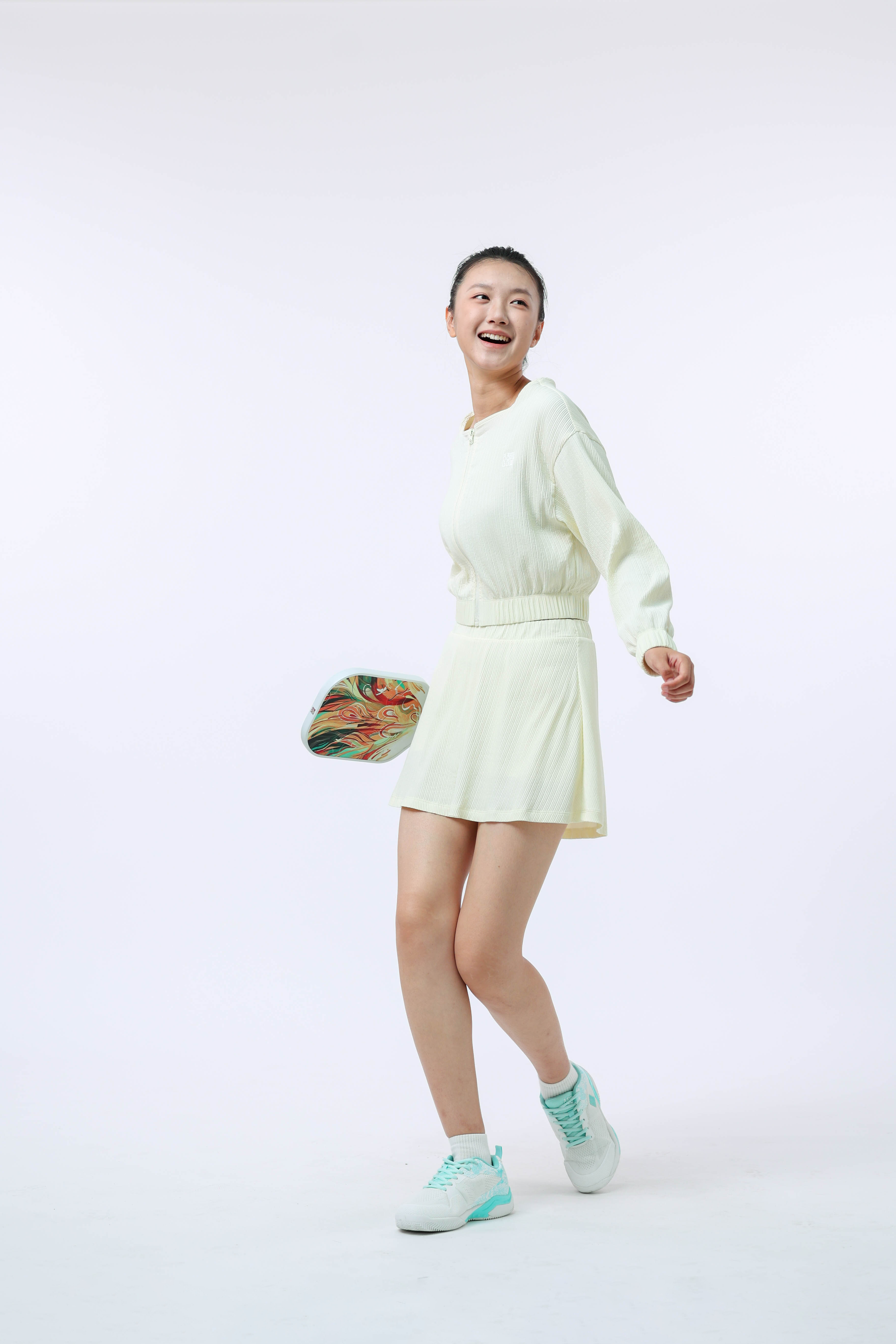 女士匹克球运动外套(舞动黄)