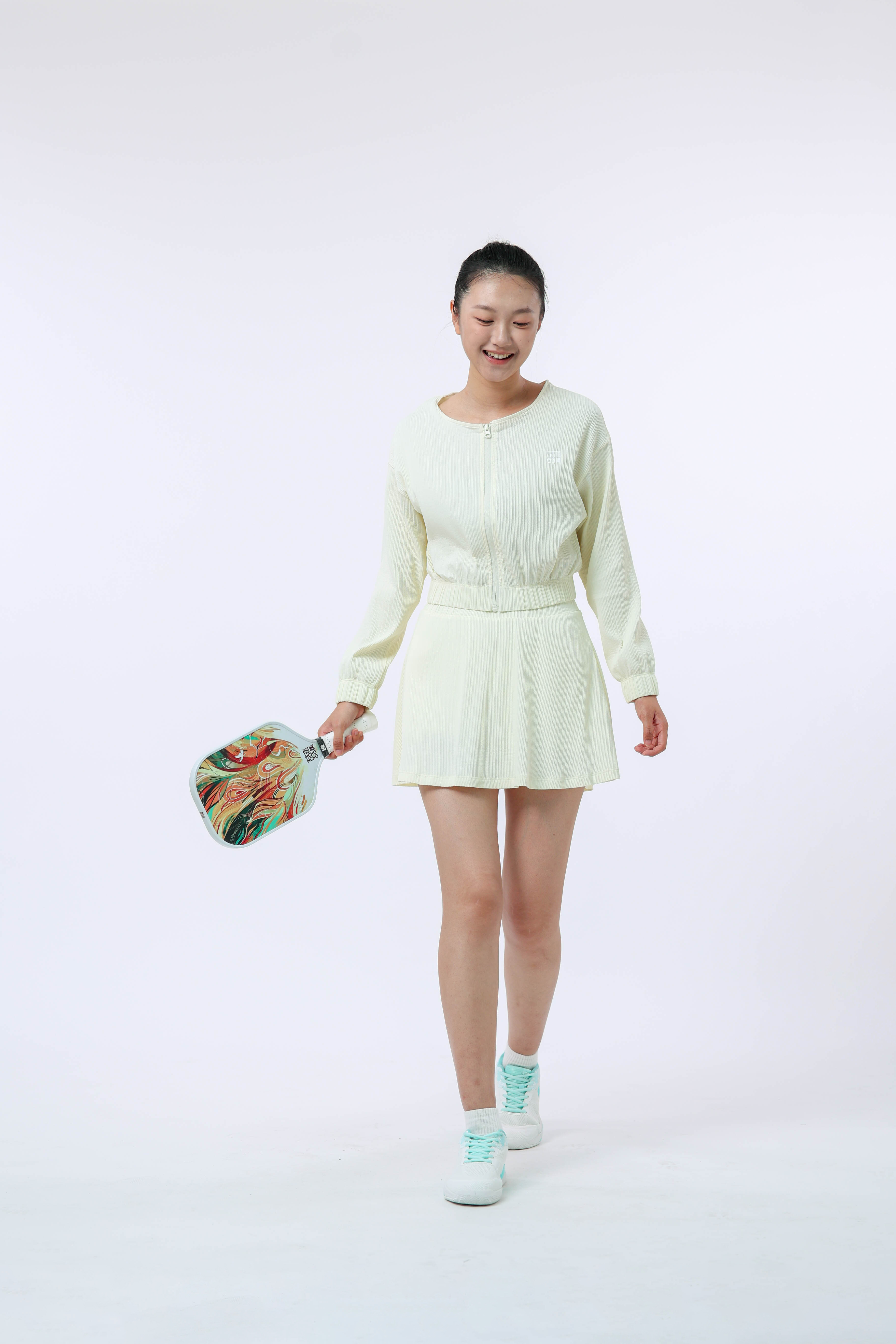 女士匹克球运动外套(舞动黄)