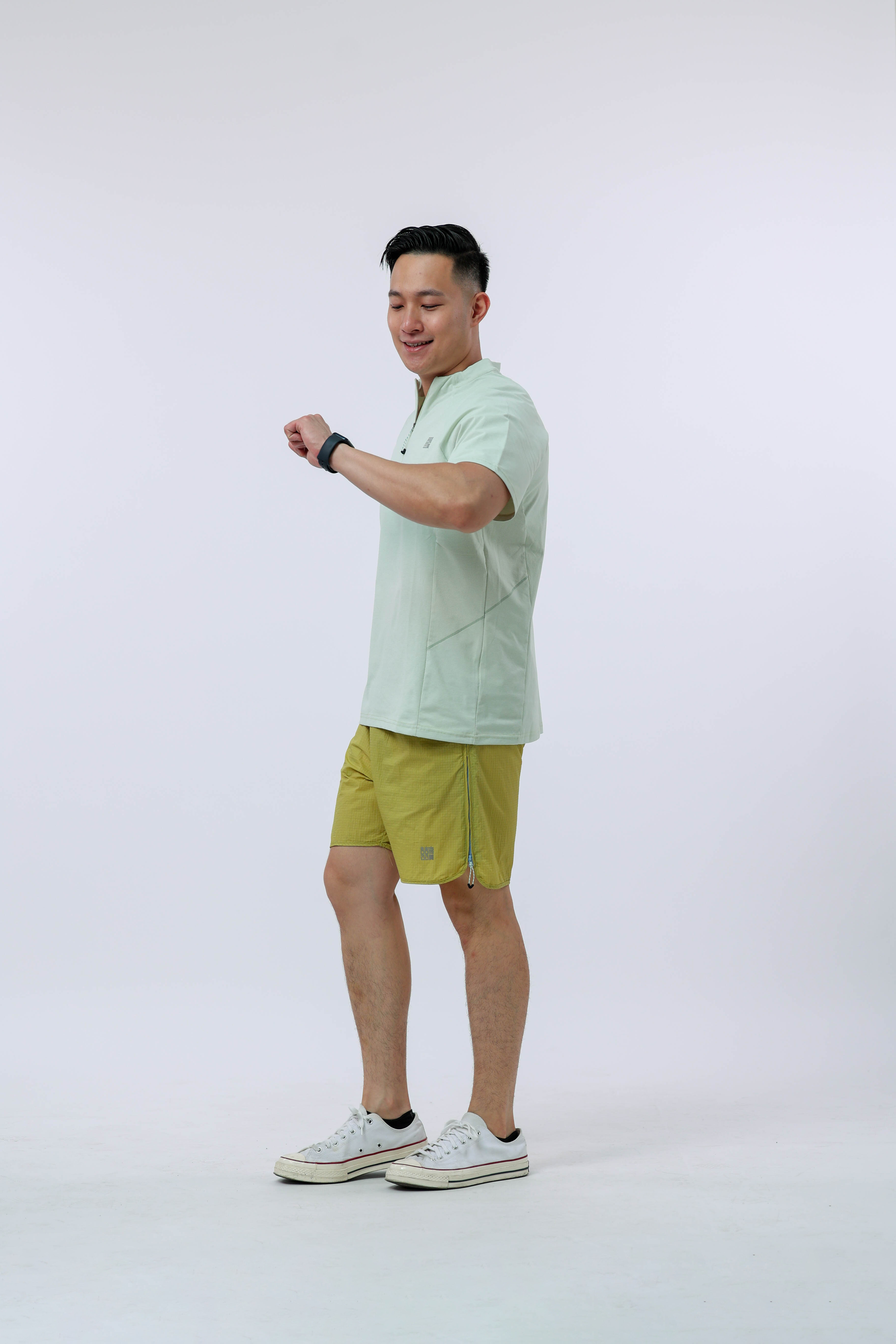 男士运动短袖(薄荷绿)