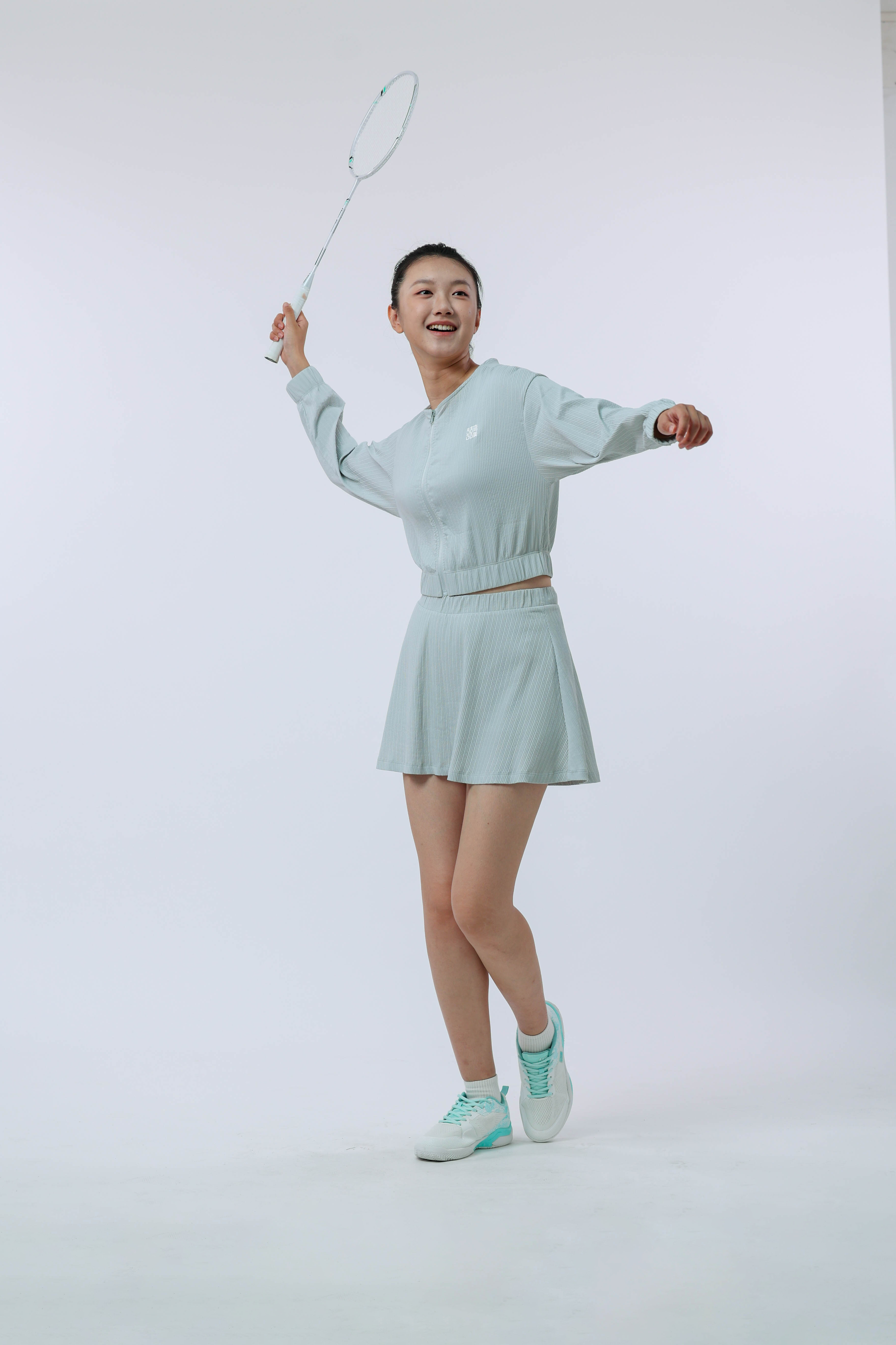 女士匹克球运动外套(蒸汽灰)