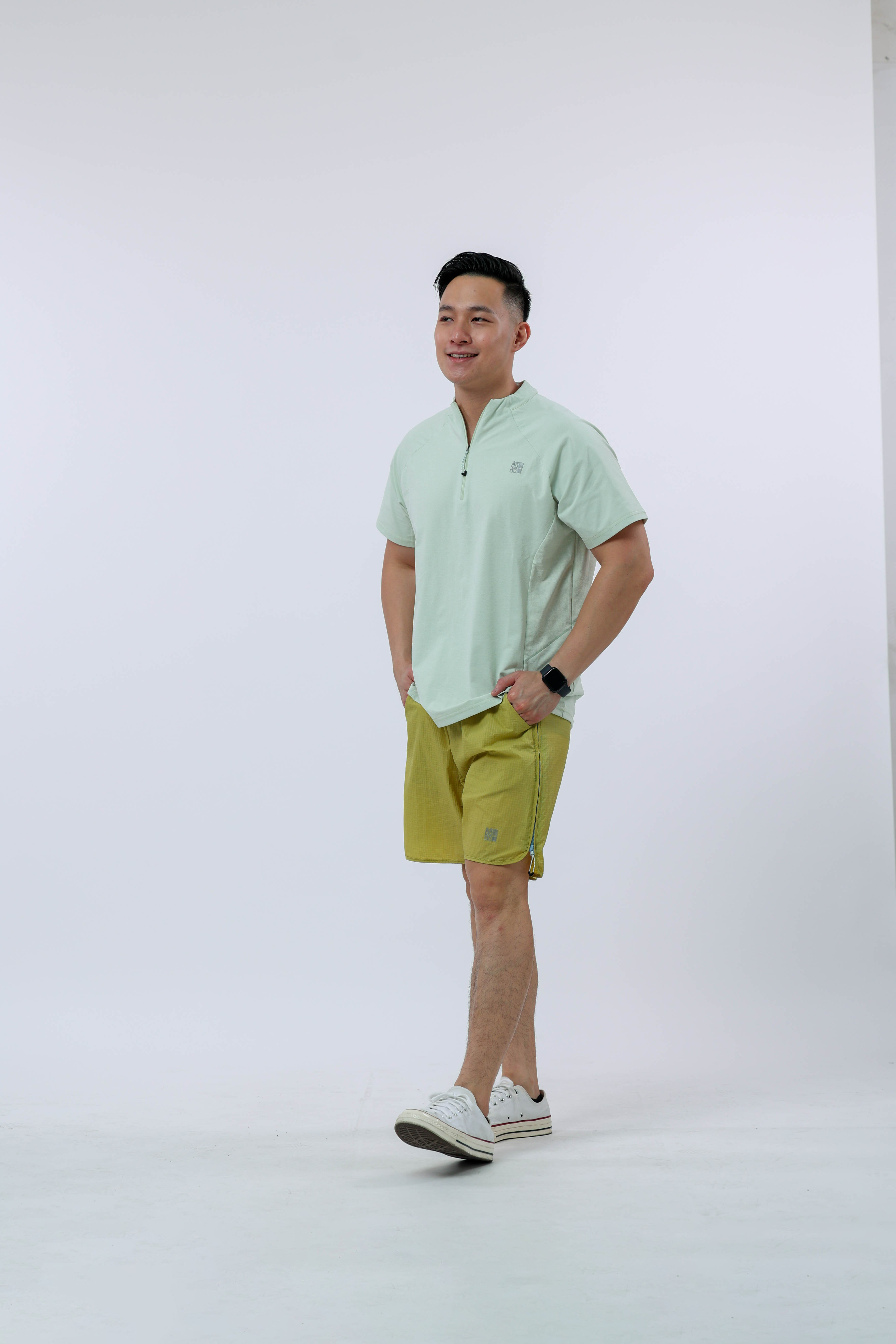 男士运动短袖(薄荷绿)
