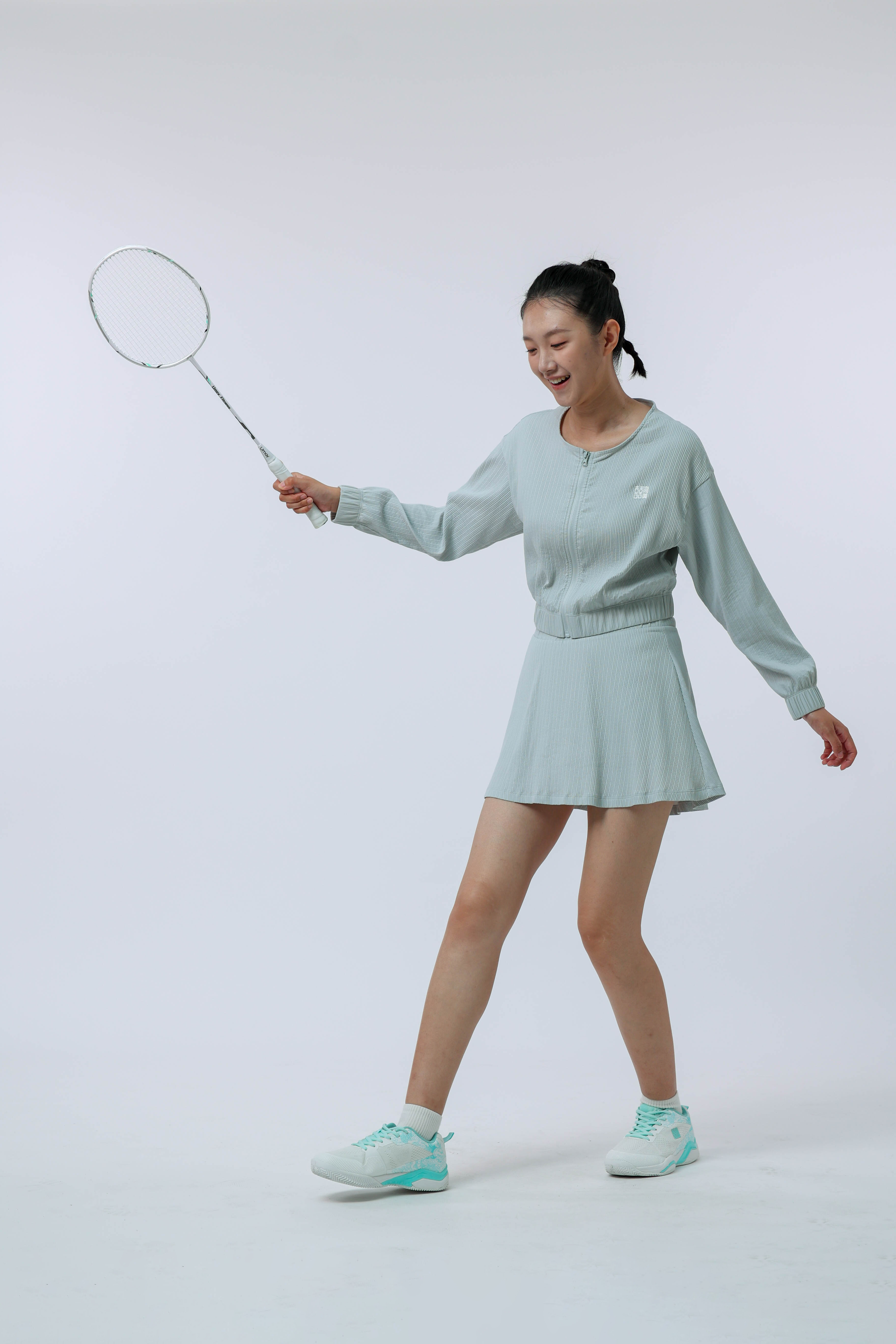 女士匹克球运动外套(蒸汽灰)