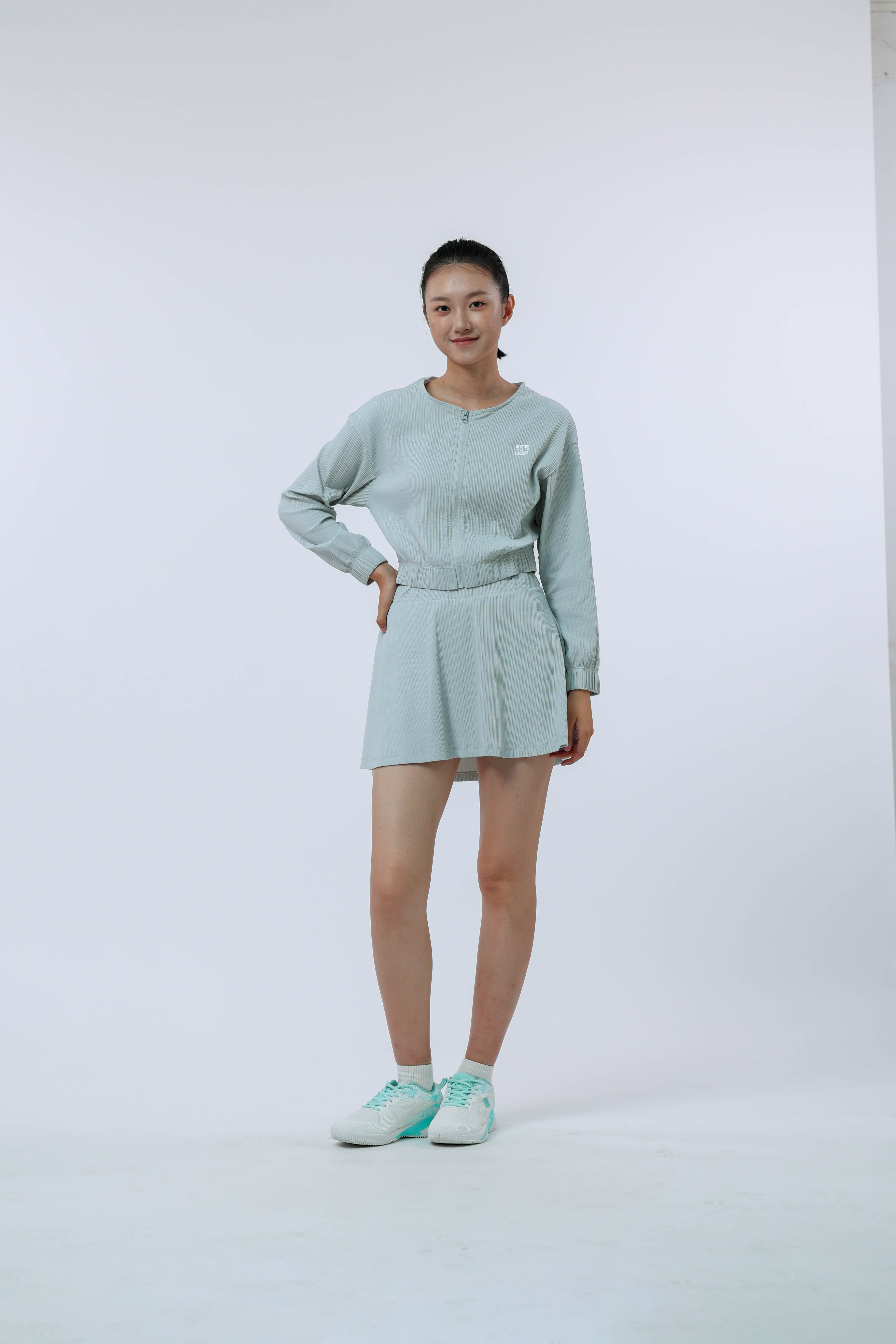 女士匹克球运动外套(蒸汽灰)